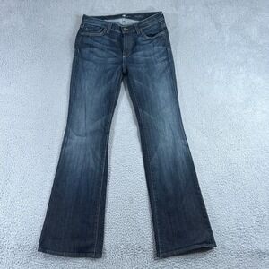 Seven 7 For All Mankind Jeans Sz 29 Blue Denim Bootcut Med Rise
